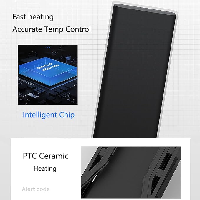 Carefree Fish 100/200/300/500/800W Paladin Aquarium Heater PTC Ceramics Heating Rod Digital LED Intelligent Leaving Water Automatically Stop Heating System for Freshwater and Saltwater No Cooking Fish-PawvioPets