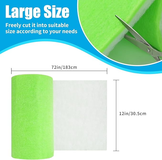AQUANEAT Aquarium Filter Media Pad Dual Density Bonded Filter Floss Roll Cut to Fit for Fish Tank Canister Filter 72" x 12” x 3/4-1”-PawvioPets