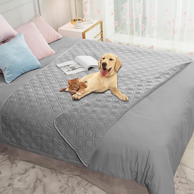 Ameritex Waterproof Blanket Reversible Dog Bed Cover Pet Blanket for Furniture Bed Couch Sofa-PawvioPets