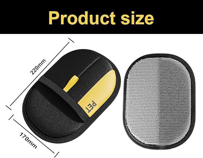 2Pcs Electrostatic Gloves Pet Hair Removal, Reusable Cat & Dog Hair Remover for Couch, Furniture, Carpet, Curtain, Upgraded Animal Fur Removal Tool, Cat Grooming Gloves-PawvioPets