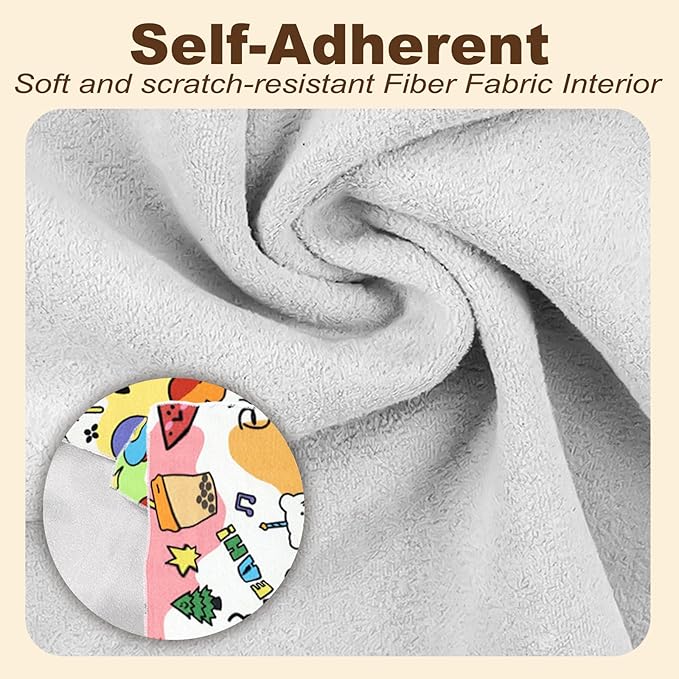 Cat Grooming Wrap, [XXL] Cat Restraint Wrap for Nail Clipping, Ear Cleaning, and Teeth Brushing, Self-Adherent, Anti-Bite, Anti-Scratch, Anti Scratch, Colorful Graffiti-PawvioPets