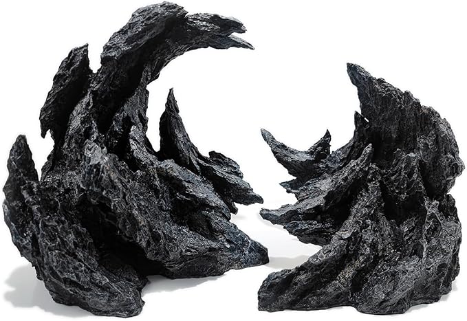 Fish Tank Decor Rocks.Aquarium Decoration Model.Easy Superior Aquascape (Perched Canyon-15inch)-PawvioPets