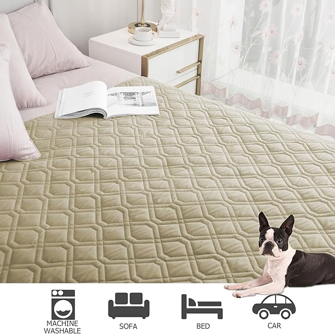 Ameritex Waterproof Dog Bed Cover Pet Blanket for Furniture Bed Couch Sofa Reversible-PawvioPets