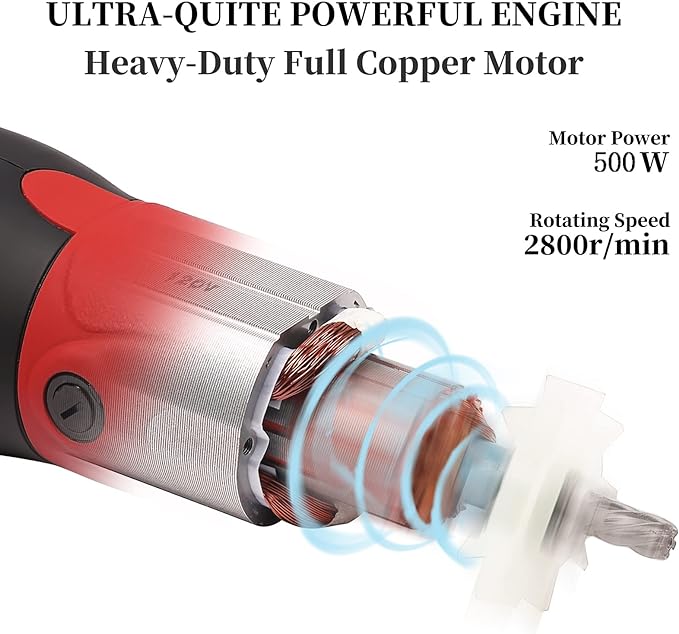 DUCKBOY Heavy Duty Clippers for Thick Coats Animals, 500W Professional Electric Shearing Machine for Horse Pony Cattle and Large Dogs Livestocks Grooming, 6 Speed & 2 Detachable Shearing Blades-PawvioPets