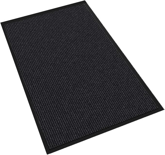 Door Floor Mat Commercial Grade Large Size 4' x 6'Heavy Duty Tough Entry Collection Slip Skid Entrance Mat with Rubber Backing Low Profile and Easy to Clean Indoor Outdoor Rug-PawvioPets
