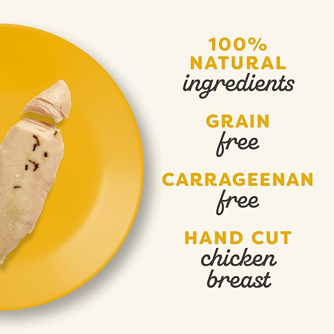 Applaws Natural Cat Treats, Grain-Free, High-Protein Whole Chicken & Rosemary Loins, Single-Ingredient Healthy Snack for Cats (12 x 1.06 oz Loins)-PawvioPets