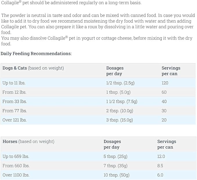 COLLAGILE® pet - Dog Hip & Joint Care | Effective Powder Supplement | Clinically Tested by Vets | 100% Natural | Tasteless and Odorless-PawvioPets