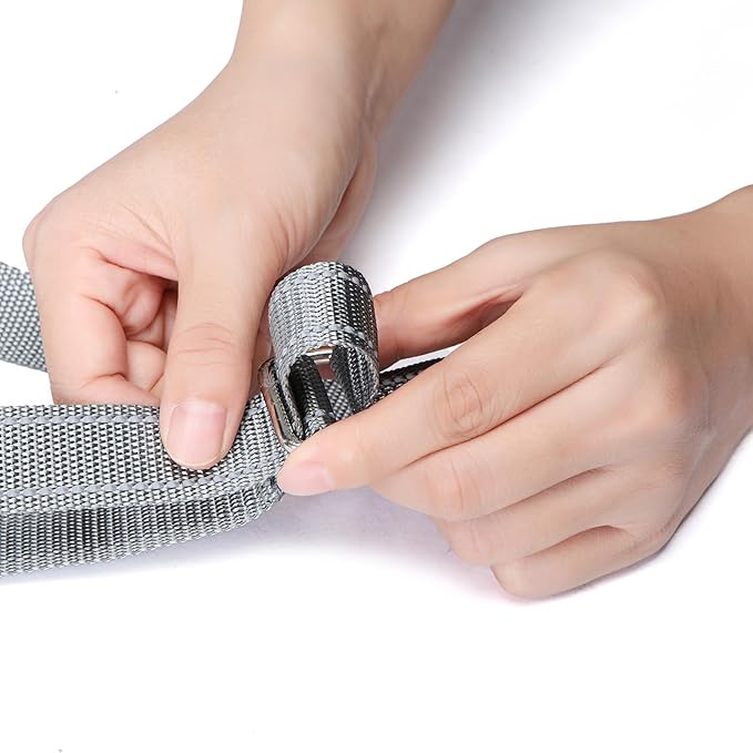 Dog Lift Harness for Large Dogs, Adjustable Dog Sling for Back Legs, Hip Support Harness to Help Lift Dogs Rear for Canine Aid and Old K9 Cruciate Ligament Rehabilitation - Large, Grey-PawvioPets