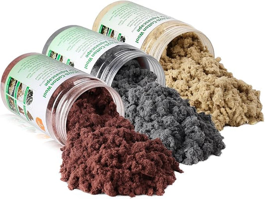 Cotton Wool for Aquascape- Gap Filler Cotton for Rocks & Wood | Aquarium Safe Bonding Material | Secure Adhesive Helper (Light Yellow(Dragon Stone Color))-PawvioPets