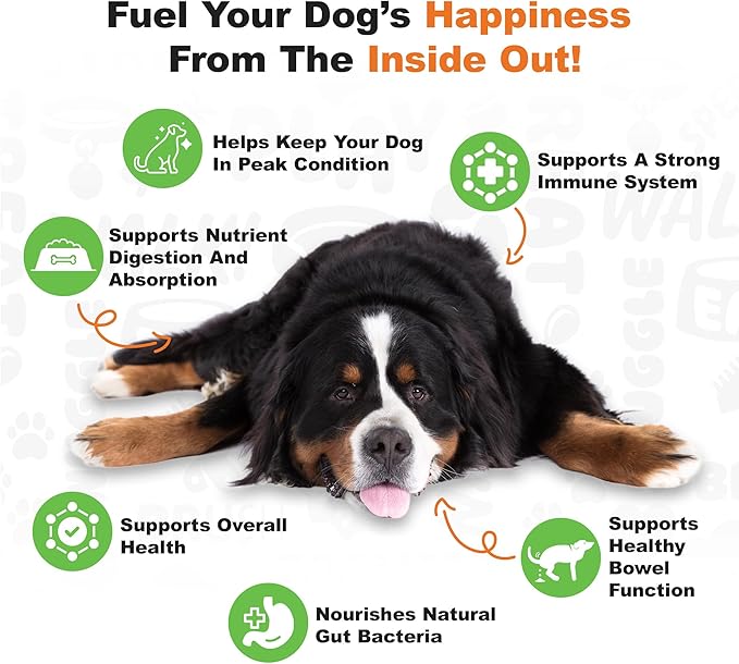 Doggie Dailies Probiotics for Dogs - Advanced Dog Probiotics with Prebiotics - Promotes Digestive Health - Supports Immune System and Overall Health (Pumpkin) 225 Soft Chews-PawvioPets