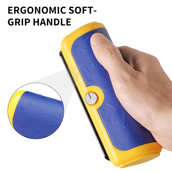 Dog Brush for Shedding, Deshedding Grooming Tool for Dogs & Cats, Pet Hair Remover, Cat Deshedding Comb, Professional Grooming Tool, Easy to Clean, Pet Grooming Brush for Dogs and Cats-PawvioPets