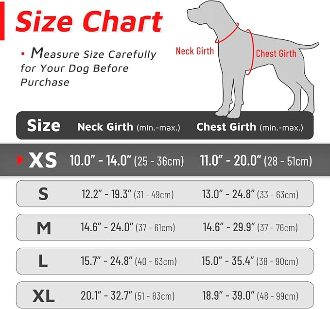 Eagloo Small Dog Harness No Pull, Service Vest with Reflective Strips and Control Handle, Adjustable and Comfortable for Easy Walking, No Choke Pet Harness with 2 Metal Rings, Red, XS-PawvioPets