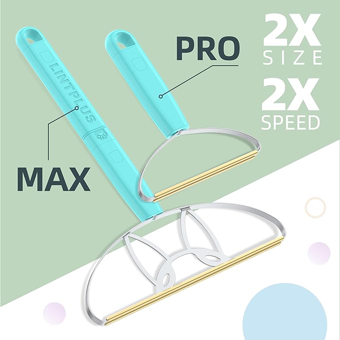 Flex MAX & Pro Pet Hair Remover Kit by LINTPLUS - Dog & Cat Hair Removal Tool for Furniture, Carpets, Rugs & Couches - Easy to Use, Reusable Carpet Scraper for Pet Hair-PawvioPets