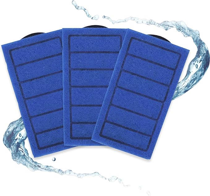 Aquarium Filter 3PCS Filter Cartridges, Replacement for Waterfall Filter Fast and Effective Filtration Turtle Filter-PawvioPets