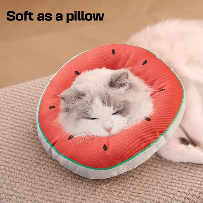 Cat Cone Collar Soft Kitten Donut, Cat Cones to Stop Licking After Surgery and Scratching, Waterproof Elizabethan e Collar for Cats After Neuter, Adjustable Comfy Cats Neck Cone Pillow for Kitty-PawvioPets