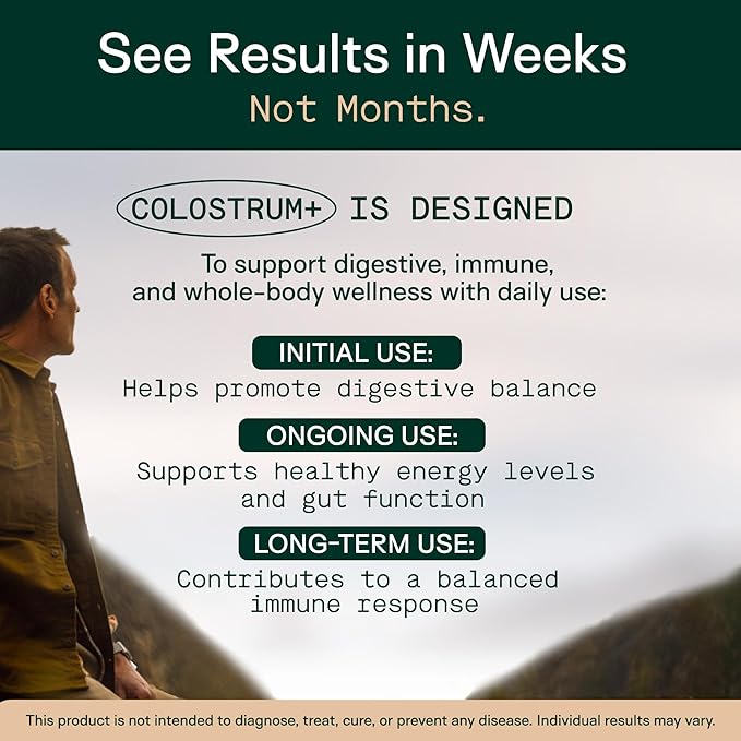 Adapt Naturals Colostrum Supplement with Lactoferrin & Beta-Glucan, Bio-Avail Grass Fed Bovine Colostrum Powder for Gut Health, Immune Support & Vitality | Non-GMO, 2500mg, Unflavored - 60 Days Supply-PawvioPets