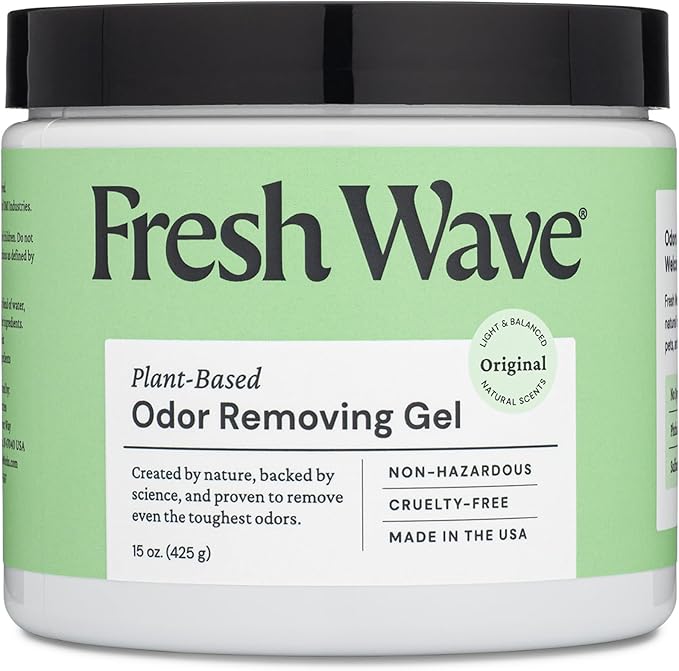 Fresh Wave Odor Removing Gel, 15 oz. - Odor Absorbers for Home, Safer Odor Relief, Natural Plant-Based Odor Eliminator, Every 15 oz. lasts 30-60 Days, For Cooking, Trash & Pets-PawvioPets