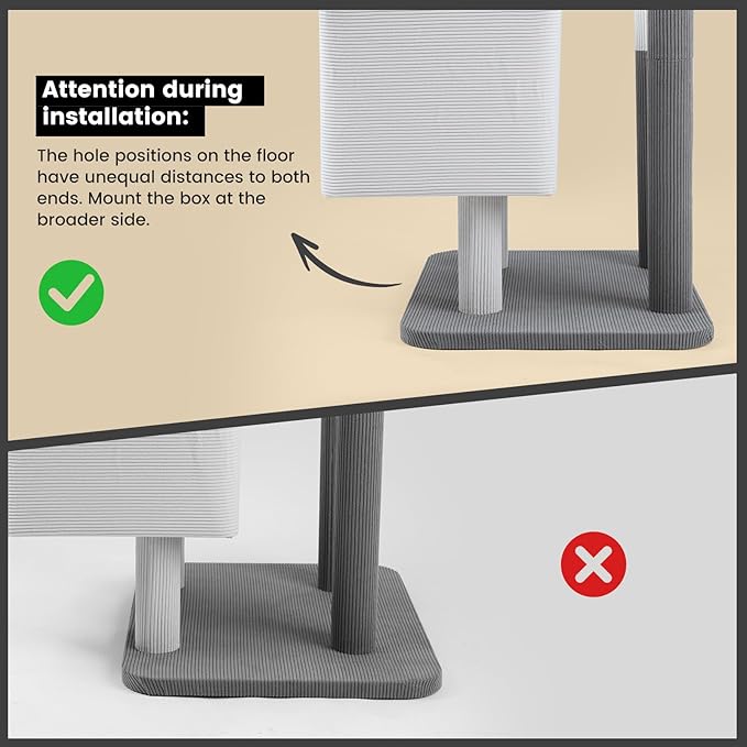 Gardner Pet 65in Heavy Duty Cat Tree Tower for Large Cats, Multi-Level Cat Furniture with Replaceable Sisal Scratching Post, Hammock | Extra-Large Platform & Condo Easy to Clean (Corduroy)-PawvioPets