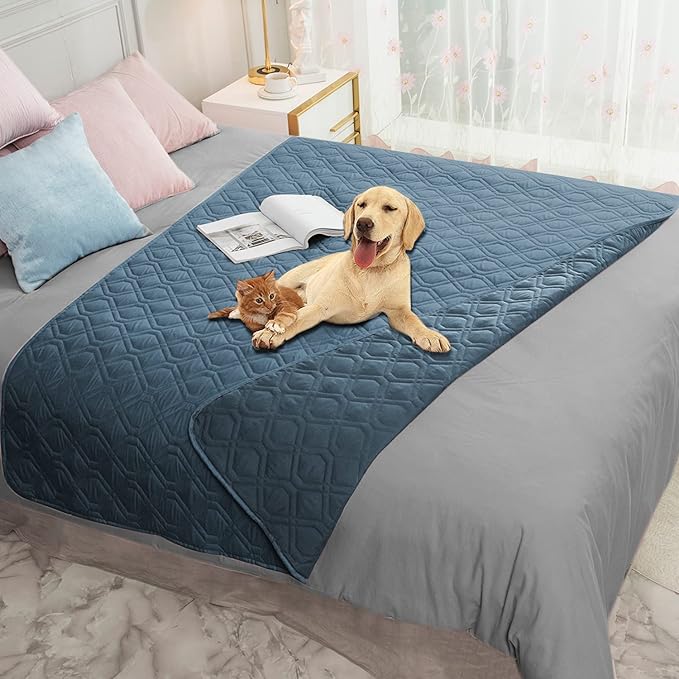 Ameritex Waterproof Blanket Reversible Dog Bed Cover Pet Blanket for Furniture Bed Couch Sofa-PawvioPets