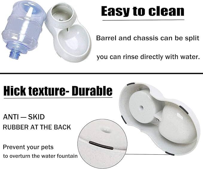 Dog Water Bowl Dispenser,3 Gallon/ 11L Pet Water Dispenser Station for Large Dogs and Cats,Gravity Automatic Feeder,Large Size Dog Drinking Fountain-PawvioPets