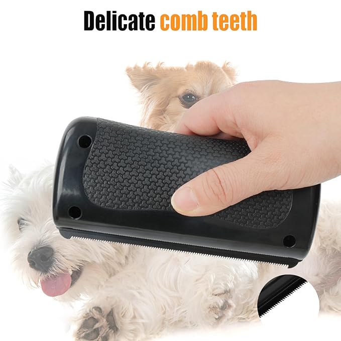 Deshedding Brush - Dog Brush for Shedding & Pet Hair Removal Tool, Double Sided Grooming Brush - Dog & Cat Grooming Supplies for Long Short Hair-PawvioPets
