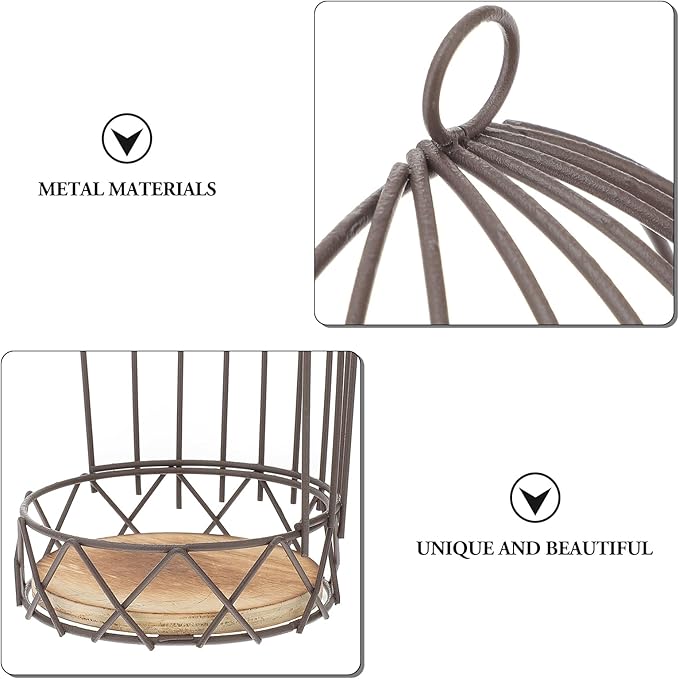 Farmhouse Birdcage Candle Holder Bird Cage Decor Lanterns Decorative Metal Candlestick Vintage Bird Cage Planter Holder Tealight Hanging Birdcage Lantern Flowerpot for Wedding Table Decor-PawvioPets