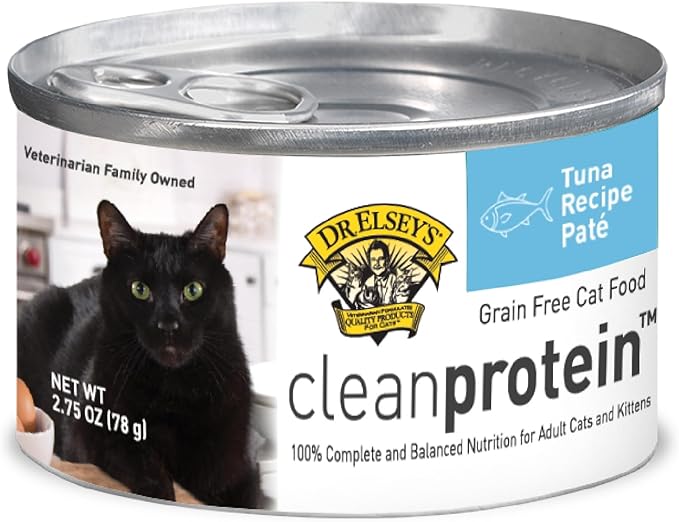 Dr. Elsey's cleanprotein Tuna Recipe Wet Cat Food (Case of 24), 2.75 oz Canned Food-PawvioPets