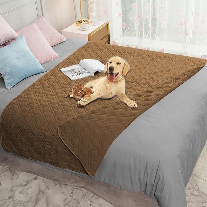Ameritex Waterproof Dog Bed Cover Pet Blanket for Furniture Bed Couch Sofa Reversible-PawvioPets