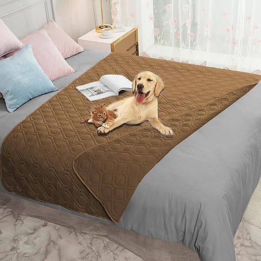 Ameritex Waterproof Dog Bed Cover Pet Blanket for Furniture Bed Couch Sofa Reversible-PawvioPets