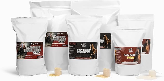 Body Builder Compete: Advanced Horse Weight Gain Supplement, Designed for Competition and Sale, 22lb Bag-PawvioPets