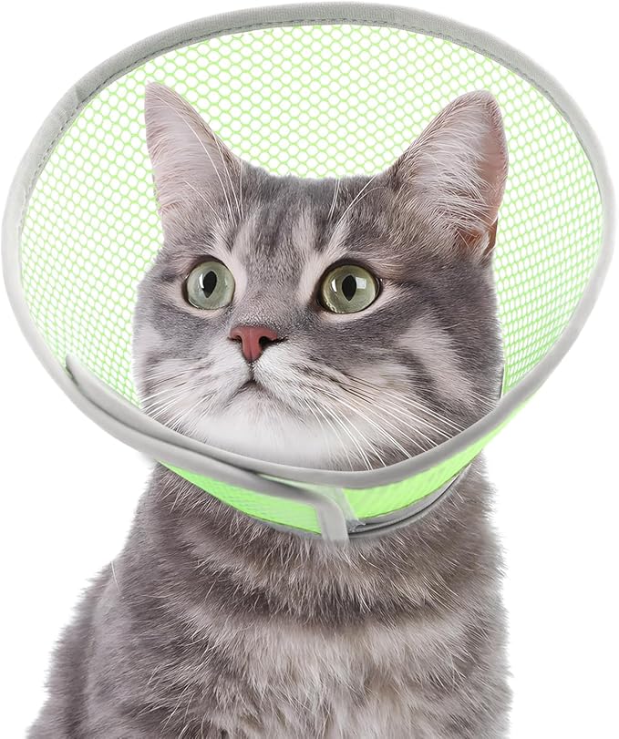 Cat Cone Collar Soft to Stop Licking After Surgery, Waterproof Lightweight Recovery Collar for Cats and Small Dogs, Elizabeth Plastic Cone Alternative, Neck Pillow to Prevent Scratches-PawvioPets
