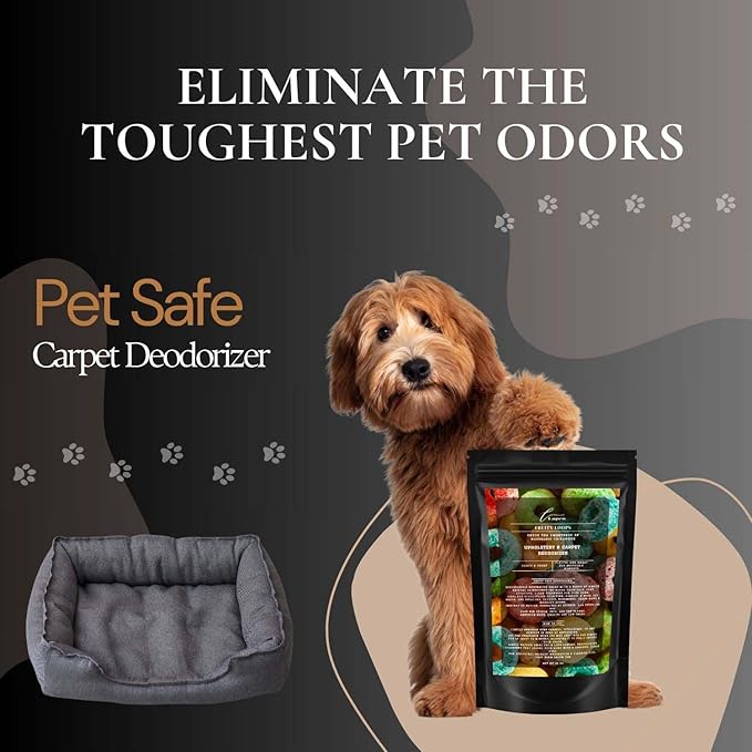 Fruity Loops Carpet Freshener Powder: Powerful Odor Eliminator for Home, Upholstery Deodorizer, Carpet Deodorizer, Pet Urine, Cat Litter Box - Fruity Loops Fragrance.-PawvioPets