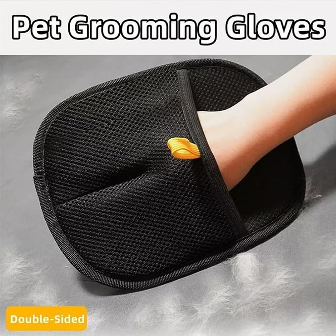 2Pcs Pet Hair Remover Glove, 2025 New Upgrade Electrostatic Gloves Pet Hair Removal ， Reusable Pet Hair Remover Glove，Gloves for Furniture Bed Sheets Couch Clothes Carpet Car Seat-PawvioPets