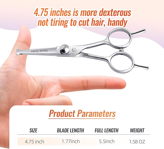 Dog Grooming Scissors: 4.75" Pet Straight Shears Made Of Advanced Stainless Steel Alloy for Trimming Dogs Cats and Other Pets Face and Paws-PawvioPets