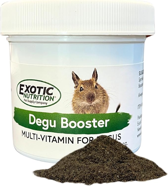 Degu Booster (2 oz.) - Complete Multivitamin - Powdered Vitamin & Mineral Supplement for Pet Degus-PawvioPets
