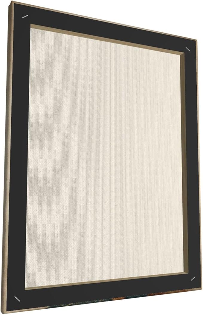 Boho Black Cat Wall Art Kitten Botanical Wall Decor Mid Century Modern Canvas Painting Print Minimalist Pictures Artwork Framed Decorations Gifts for Cat Lover Bathroom Nursery Living Room Bedroom Kitchen 12"x16"-PawvioPets