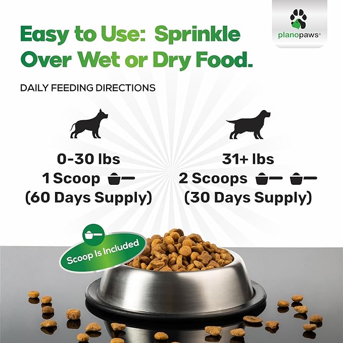 Dog Teeth Cleaning Powder - Plaque and Tartar Remover - Dental Powder with Bactase PET - Breath Freshener for Overall Dental Care - Supports Mouth, Teeth, and Gum Health for All Ages and Sizes-PawvioPets