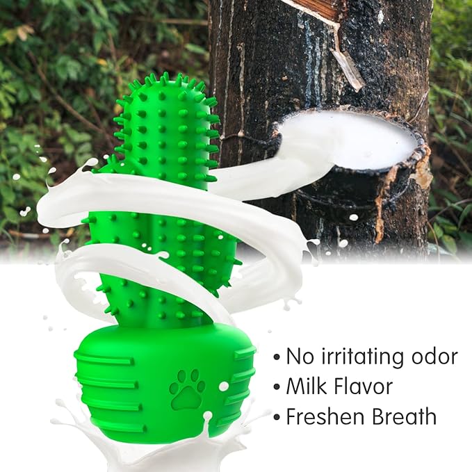 Dog Chew Toys Dog Toothbrush Stick Teeth Cleaning Brush Dental for Medium Large Dog, Puppy Christmas,Easter Birthday Gifts,Outdoor Squeaky Toys for Aggressive Chewers Tough Toys Interactive-PawvioPets