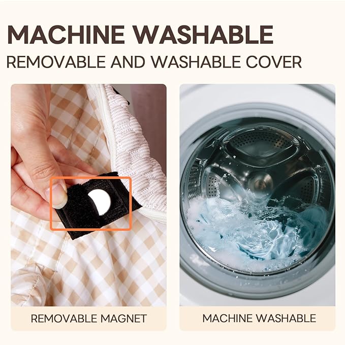 Cooling Cushion for Pets, Removable & Washable Dog Stroller Cushion, Both Side Used Pet Stroller Cushion for Dogs & Cats, Khaki-PawvioPets