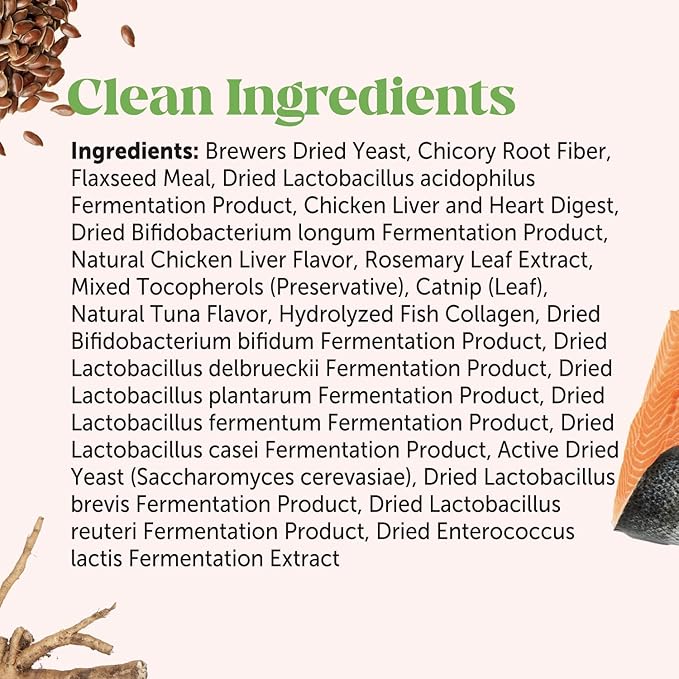 Digestive Probiotic Powder Supplement for Cats - Digestive Support + Gut Health, Probiotic for Cats, Cat Constipation Relief, Bowel Support, Immunity & Overall Health - 120 Scoops-PawvioPets