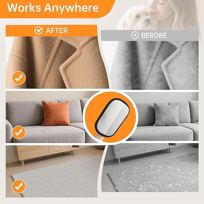 1PC Pet Hair Removal Glove,2025 New Reusable Pet Hair Removal Tool, Suitable for Bed Sheets, Sofas, Clothes, Carpets, Car Seats, and Static Gloves for Dogs and Cats-PawvioPets