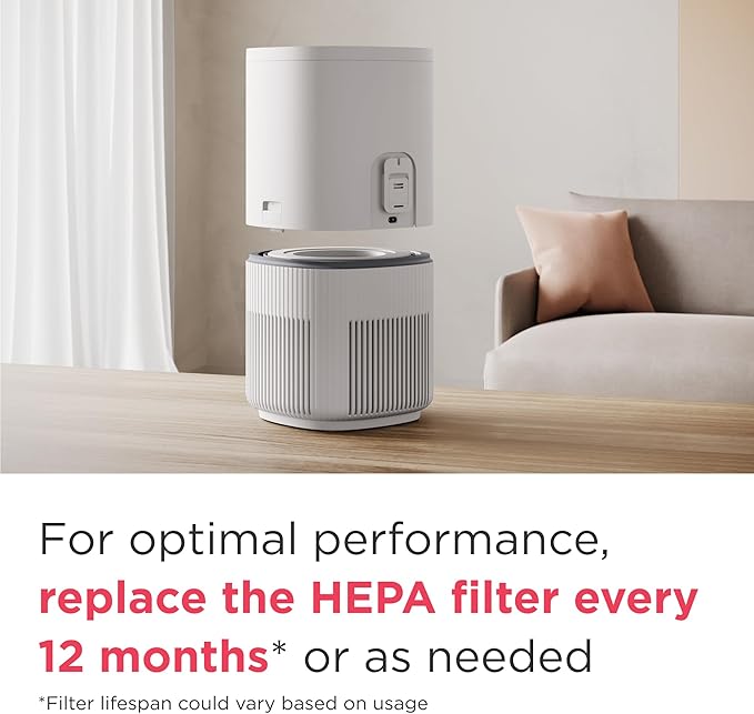 Frigidaire PureA300 HEPA Air Purifier for Small Bedrooms, Covers up to 850 Sq. Ft., 3-Stage Filtration, Energy Star Certification, Air Quality Monitoring, Smart Mode, Ultra Quiet, White-PawvioPets