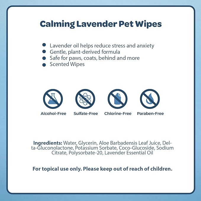 Best Pet Supplies Pet Wipes for Dogs - Dog Wipes Cleaning Deodorizing, for Coats, Ears, Paws - Calming Lavender, 400 Count-PawvioPets