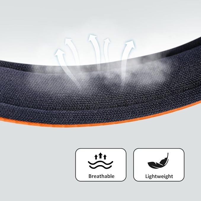 Didog Soft Padded Dog Collars for Small Dogs, Lightweight and Breathable Dog Collar with Metal Buckle for Puppy, Orange, S-PawvioPets