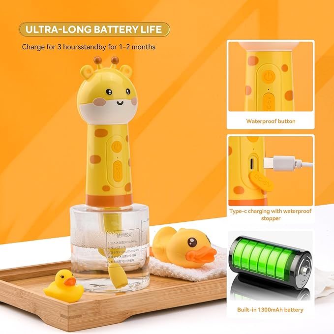 Electric Dog Cleaning Foam Machine with Bath Glove,Automatic Dog Soap Dispenser for Bath, Dog Bath Supplies - Outdoor Dog Shower Attachment for Bathtub for After Walk Pet Wash-PawvioPets