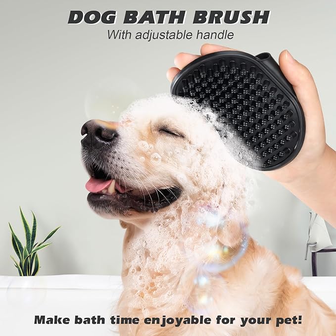 2PCS Pet Grooming Tools - Double-Sided Brush for Shedding and Bathing, Suitable for Short/Long Haired Dogs Cats and Horses, Deshedding Dog Brush, Mane & Tail Combs for Horses - Pet Supplies (White)-PawvioPets