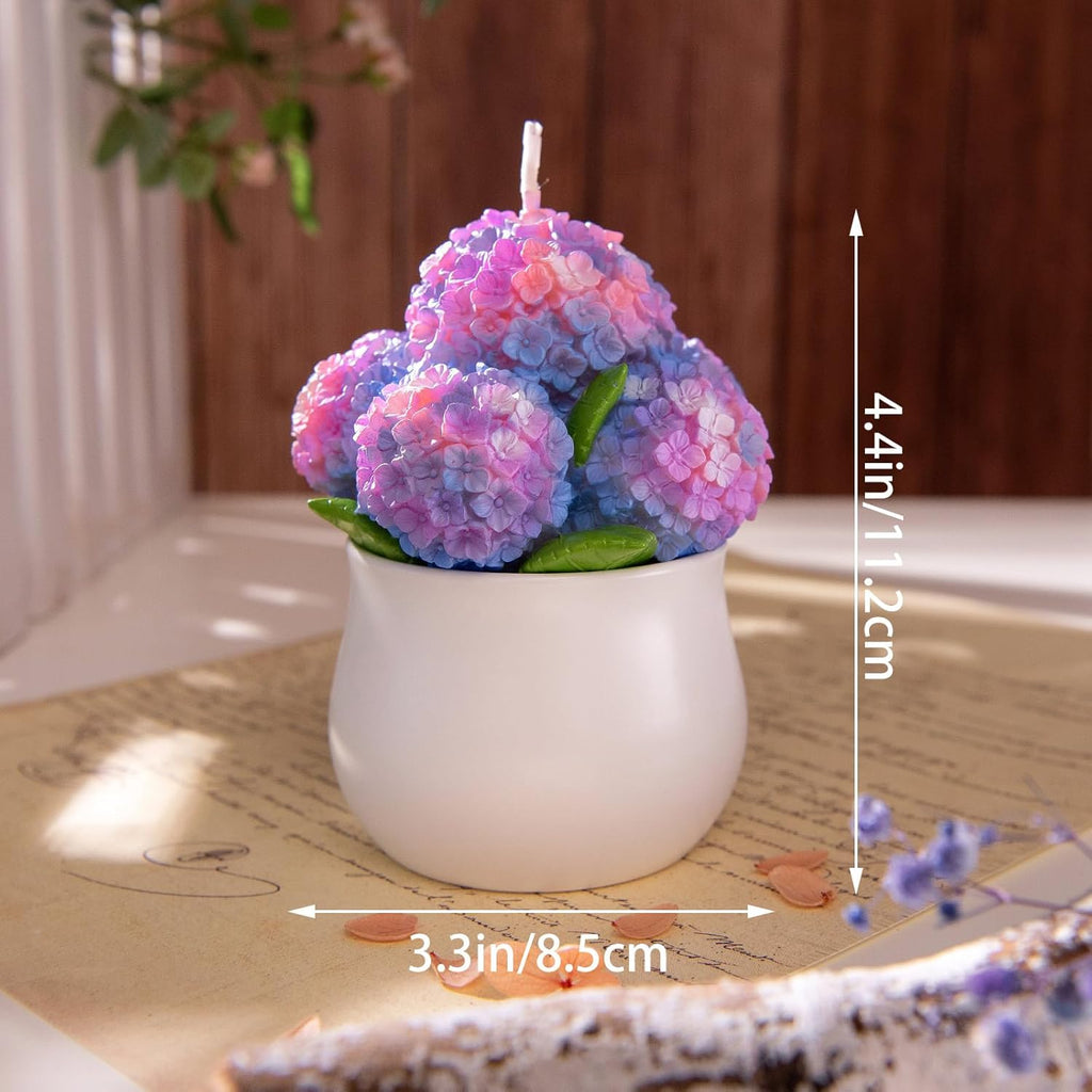 Hydrangea Potting Scented Candle Home Decora for Mother's Day