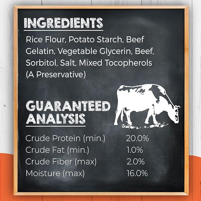 Canine Naturals Beef Chew - Rawhide Free Dog Treats - Made with Real Beef - Poultry Free Recipe - All-Natural and Easily Digestible - 5 Pack of 7 Inch Large Rolls for Dogs 50-75lb-PawvioPets