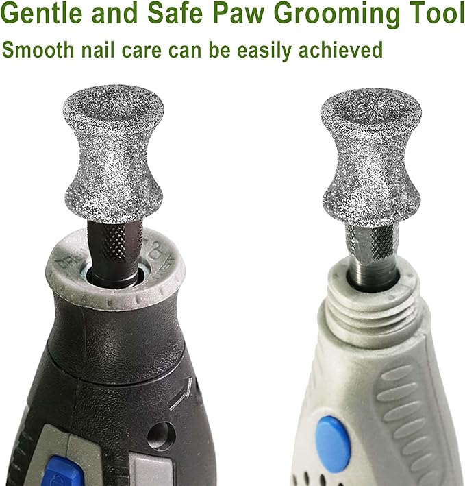 Diamond Dog Nail, 1/8'' Nail Tool for Dogs, for Animals Nail Care & Home Grinder Tools for Dogs-PawvioPets
