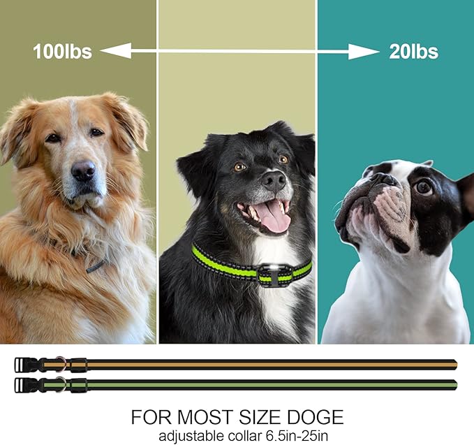 Electric Dog Training Collar with Remote 1640FT, E-Shock, Safe Training Modes, Rechargeable IP67 Waterproof Collars for 2 Dogs-PawvioPets